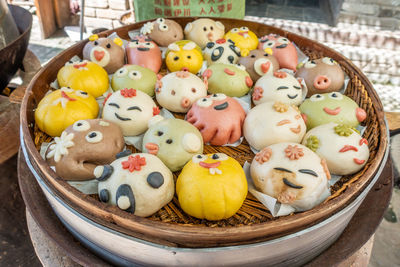 Beautiful and delicious handmade cartoon creation steamed bread