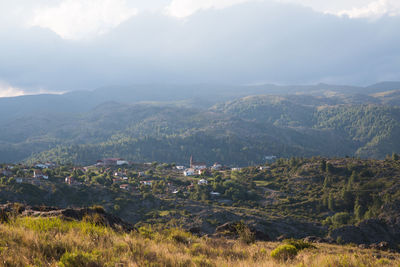 Little town in argentinian cordoba mountains