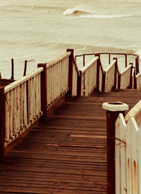 View of wooden pier