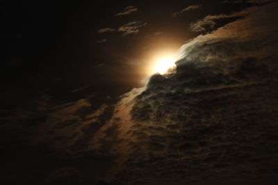 Low angle view of mountain against sky