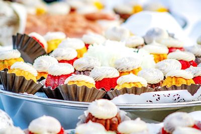 Close-up of cupcakes