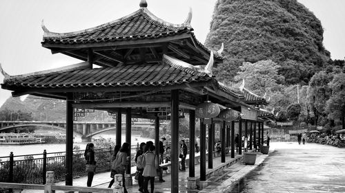 Low angle view of temple