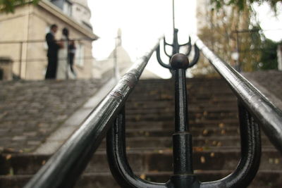 Close-up of metal structure