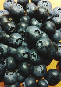 Full frame shot of blueberries
