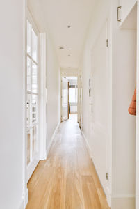 View of empty corridor at apartment