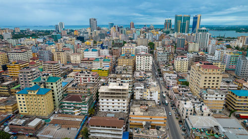 Aerial view of dar es salaam, tanzania