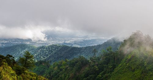 Panoramic view of landscape against sky