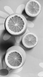 Close-up of lemon on table