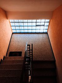 Low angle view of staircase in building