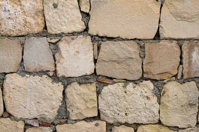 Full frame shot of stone wall