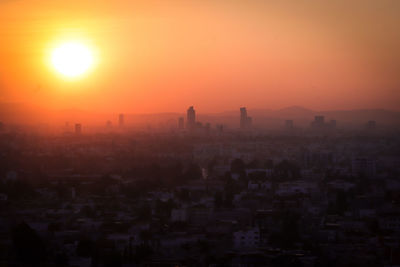 Sunrise at the cholula pyramid