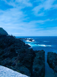 Scenic view of sea against sky