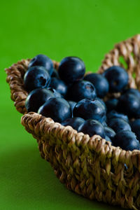 Close-up of fruits in basket