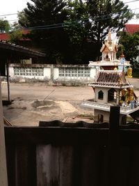 Built structure with trees in background