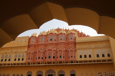 Low angle view of historical building