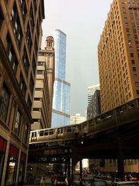 Low angle view of skyscrapers