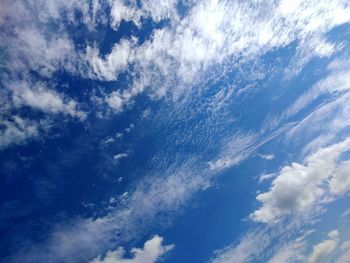 Low angle view of cloudy sky