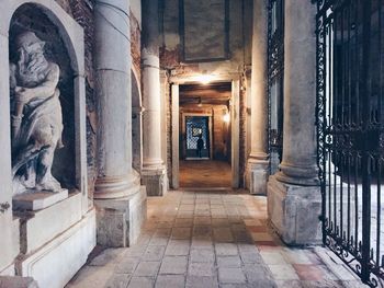 Corridor of historic building