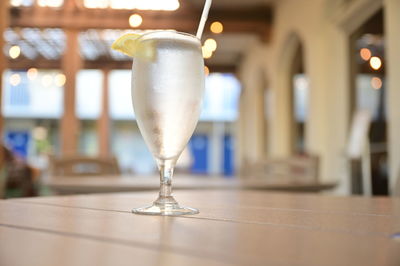 Close-up of drink on table