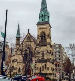 View of cathedral against cloudy sky