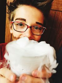 Close-up portrait of boy