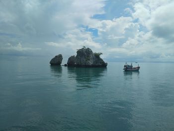 Scenic view of sea against sky