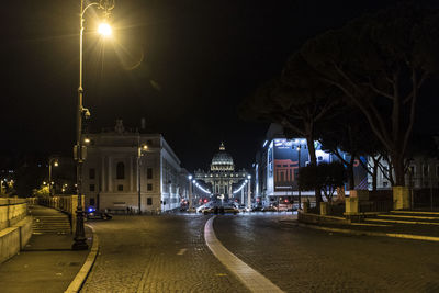 City street at night