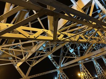 Low angle view of illuminated ceiling