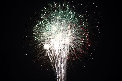 Low angle view of firework display