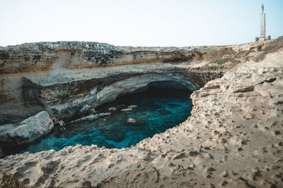 Rock formations at seaside