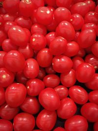 Full frame shot of red chili peppers