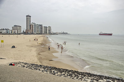 The beach in vlissingen, the netherlands