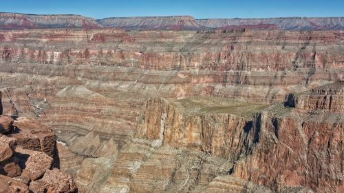 Tranquil view of rock formation against sky