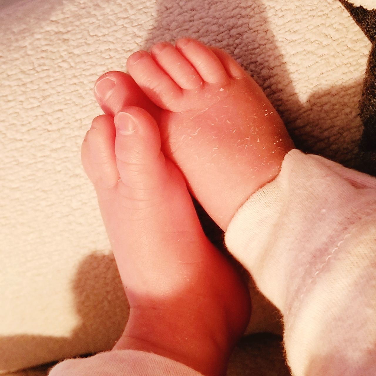 human body part, baby, real people, young, body part, child, barefoot, human leg, babyhood, childhood, indoors, close-up, human hand, people, family, human foot, two people, hand, positive emotion, finger, innocence, care
