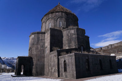 View of historical building against blue sky