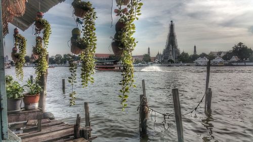 Scenic view of city against sky