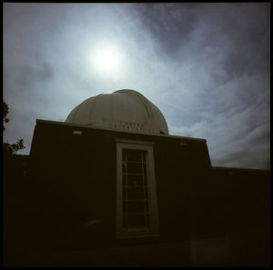 Low angle view of building against sky