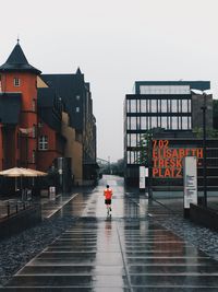 Walkway in city