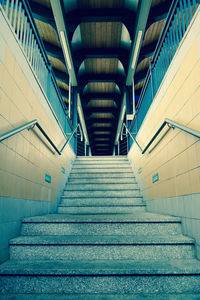 Empty narrow walkway