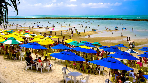 Group of people on beach