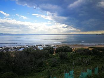 Scenic view of sea against sky