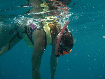 Preparing to dive down to see the reefs.