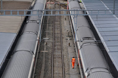 Low angle view of metal structure