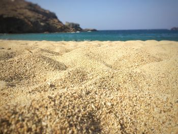 Scenic view of sandy beach