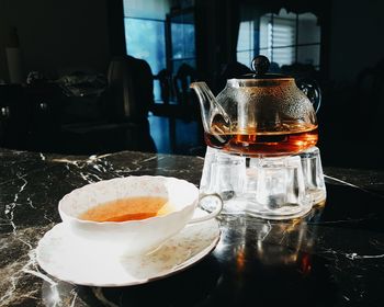 Close-up of drink on table