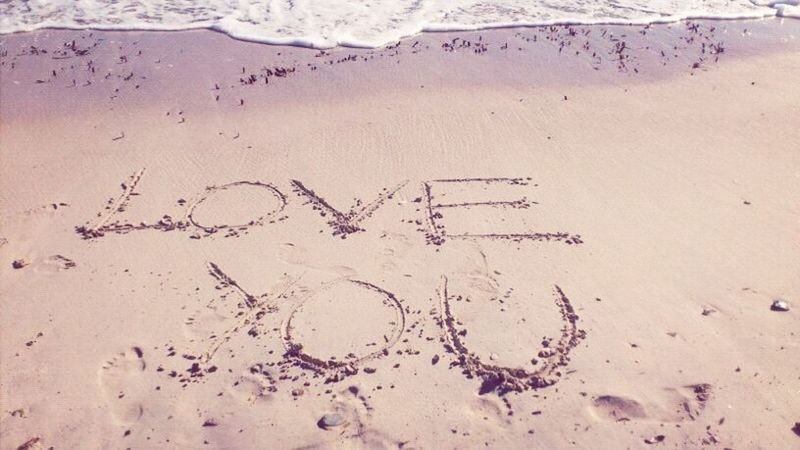 sand, beach, text, western script, footprint, shore, communication, high angle view, desert, nature, arid climate, day, tranquility, outdoors, no people, sandy, sunlight, close-up, capital letter, heart shape