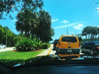 Car on road