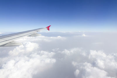 Airplane flying in sky