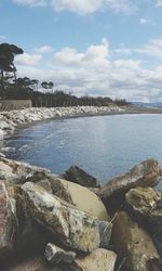 Scenic view of sea against sky