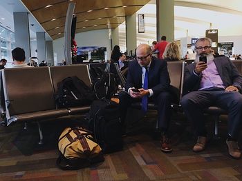 People waiting at airport